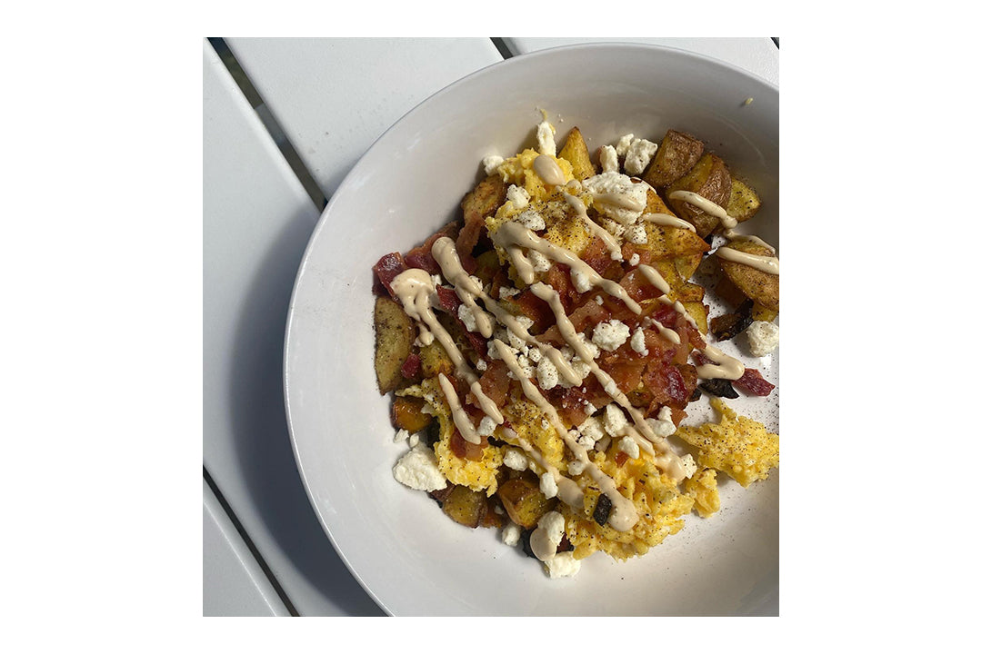 Big Breakfast Bowl with Terrapin Ridge Farms Jalapeño Aioli Big Breakfast Bowl with Terrapin Ridge Farms Jalapeño Aioli